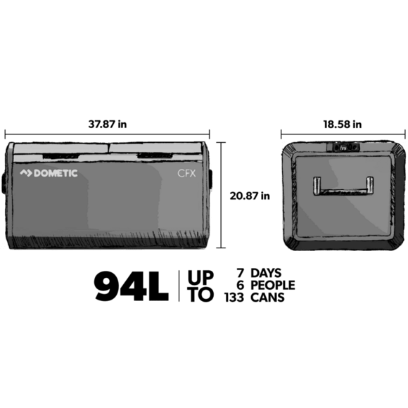 DOMETIC CFX3 95DZ COOLER/FREEZER